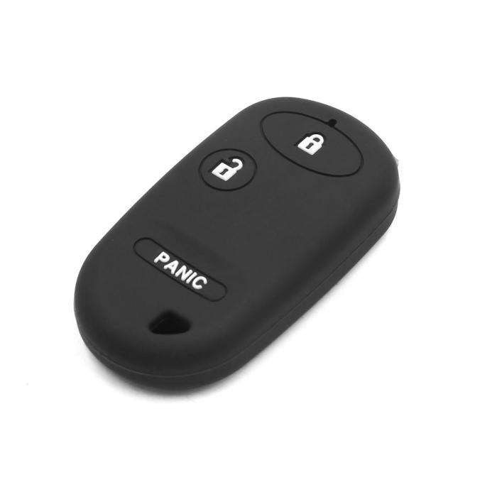 uxcell リモートキーカバー ホンダに対応 3つのボタン ゴム 車用 リモコンキーカバー ケース プロテクター ブラック