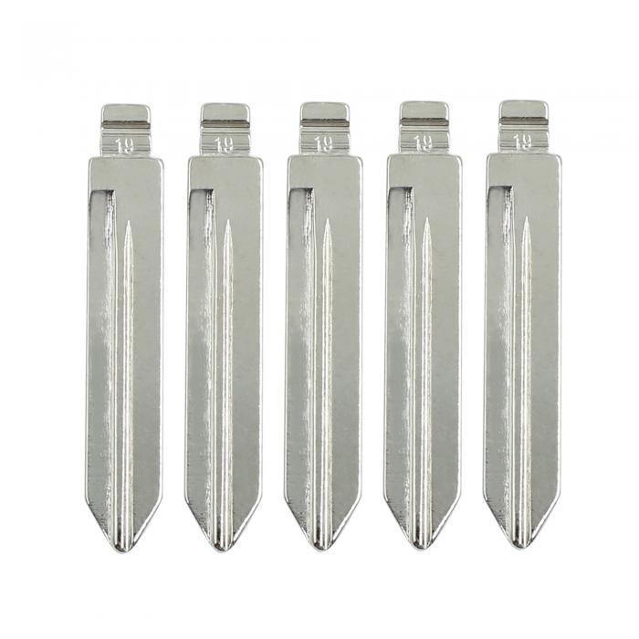 uxcell キーブランクブレード カーフリップリモート 折りたたみ フォードマーキュリー用 置換 メタル 5個入り