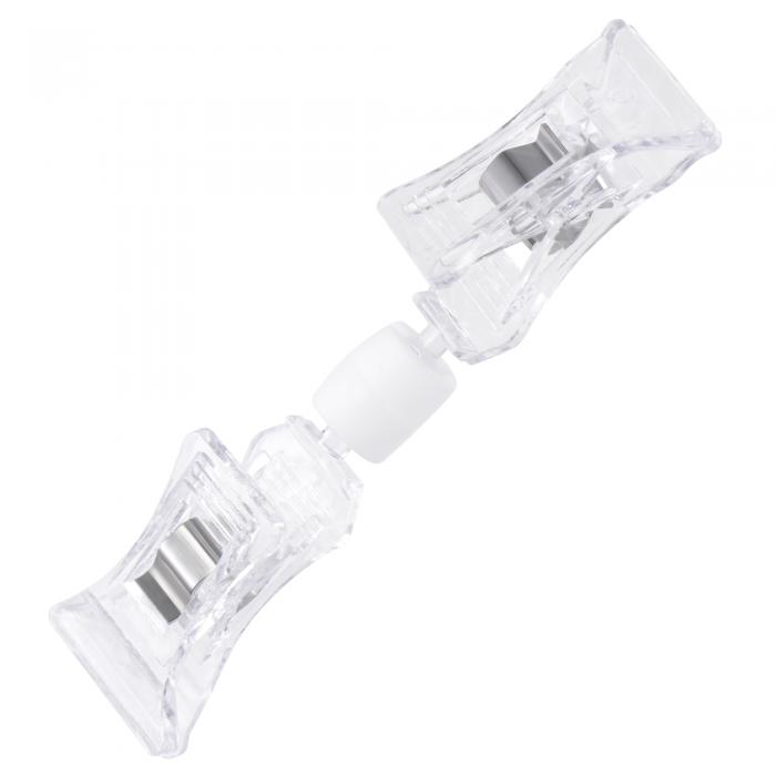 uxcell 調整可能な回転サインクリップ 長さ90 mm 適合最大10 mmの厚さ 棚板ディスプレ ...