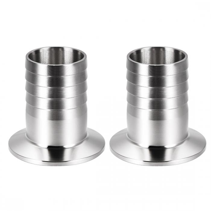 uxcell ホースバルブアダプター 304ステンレス製フランジ ラバー製ホース内径32mm オーブン対応 2個入