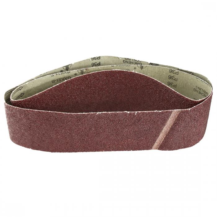 uxcell 酸化アルミニウムサンディングベルト サンドベルト 研磨ベルト 砥粒 酸化アルミニウム粒子 ブラウン 2本入り