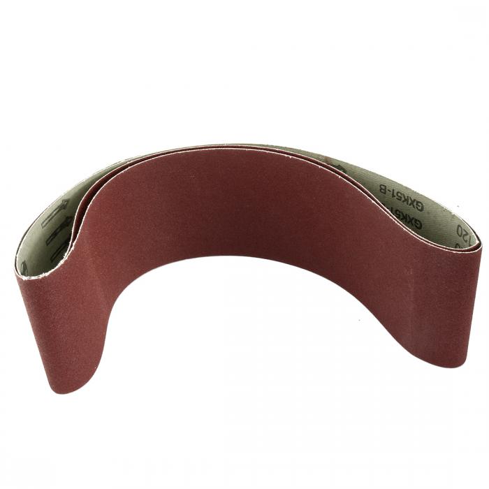 uxcell 酸化アルミニウムサンディングベルト サンドベルト 120グリット 研磨ベルト ブラウン 2本入り