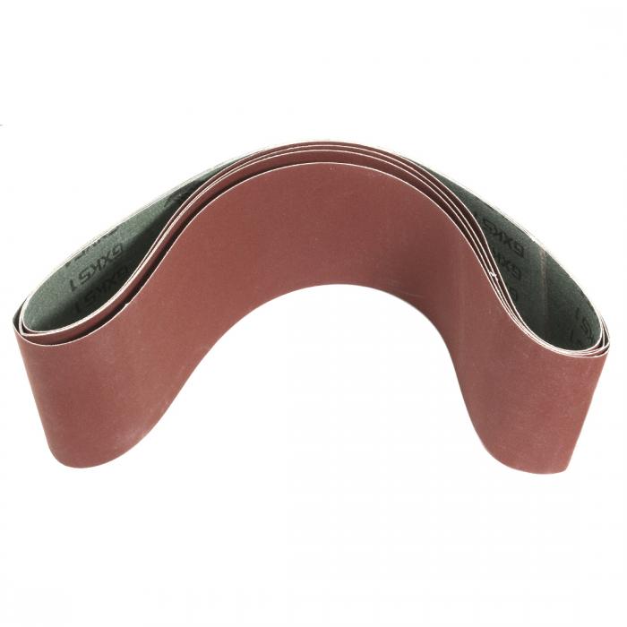 uxcell 研磨ベルト 酸化アルミニウムサンディングベルト サンドベルト 320グリット ブラウン 4本入り