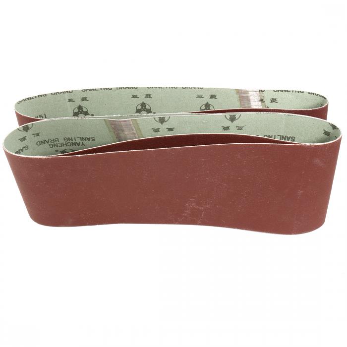 uxcell サンドベルト 研磨ベルト 酸化アルミニウムサンディングベルト 600グリット ブラウン 3本入り