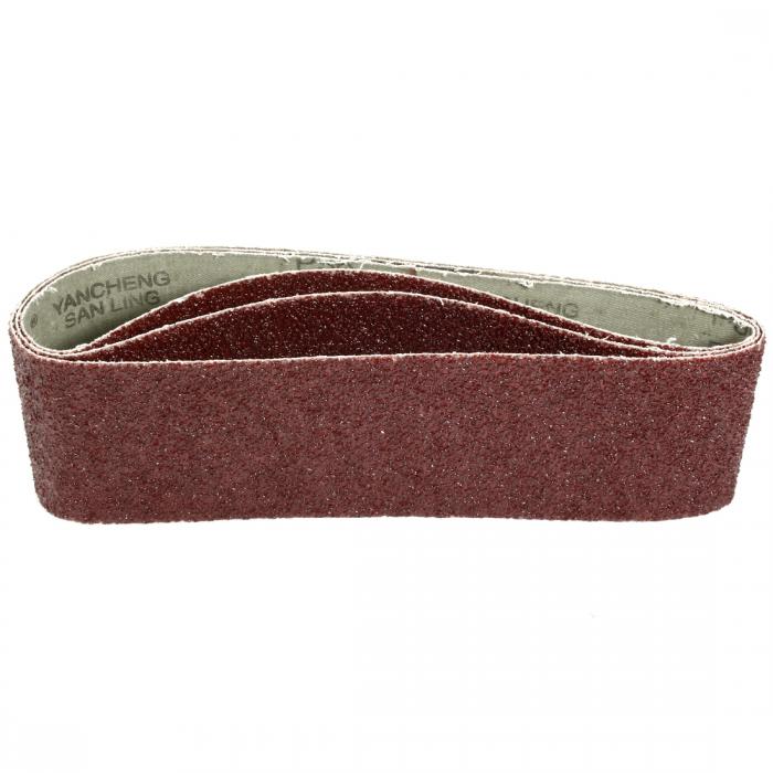 uxcell サンドベルト 研磨ベルト 酸化アルミニウムサンディングベルト 36グリット ブラウン 3本入り