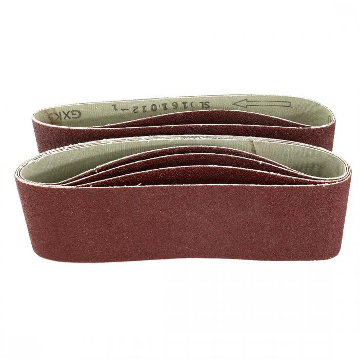 uxcell サンドベルト 研磨ベルト 酸化アルミニウムサンディングベルト 60グリット ブラウン 軽金属加工 6本入り