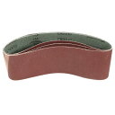 uxcell 酸化アルミニウムサンディングベルト サンドベルト 研磨ベルト サンドペーパー 180グリット ブラウン 3本入り