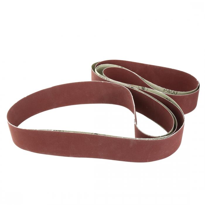 uxcell 酸化アルミニウムサンディングベルト サンドペーパー 51 x 1829mm 400グリット 2個入り