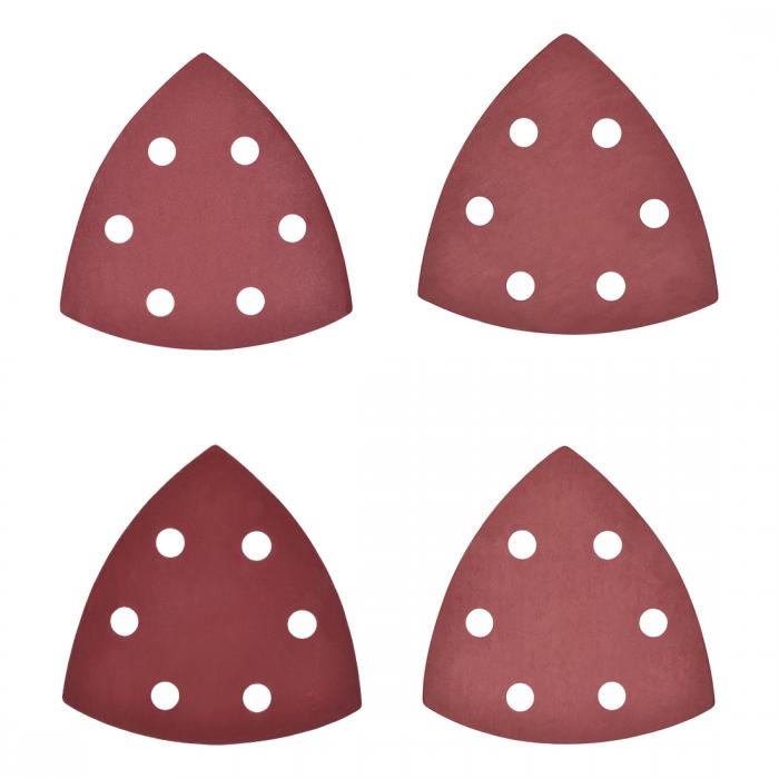uxcell トライアングル詳細 サンダーサンドペーパーサンディング ペーパーサンダーパッドシート 6穴 盛..