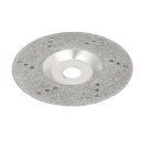 uxcell ダイヤモンド研削砥石 メタル製シルバートーン ガラス大理石 タイル 10cm外径(4)