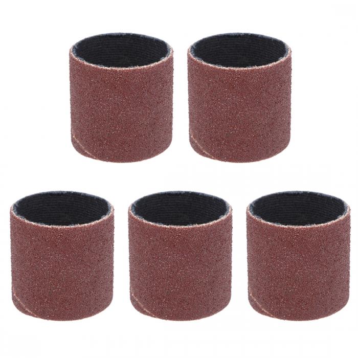 uxcell サンディングスリーブ 酸化アルミニウム 120グリット 25.4mmx25.4mm 5個入り