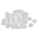 uxcell ホールカバー プラスチック製ホワイト 家具パイプエンド 10mm径 50個入り