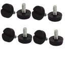 uxcell レベリングフット テーブルデスクグライドレッグパッド アンチスリップ M6x15mm 8個入り