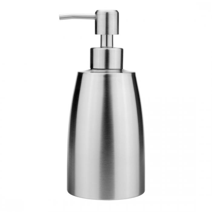 uxcell ソープローションポンプディスペンサー プレスボトル ステンレス鋼 バスルーム トイレ用 350ml