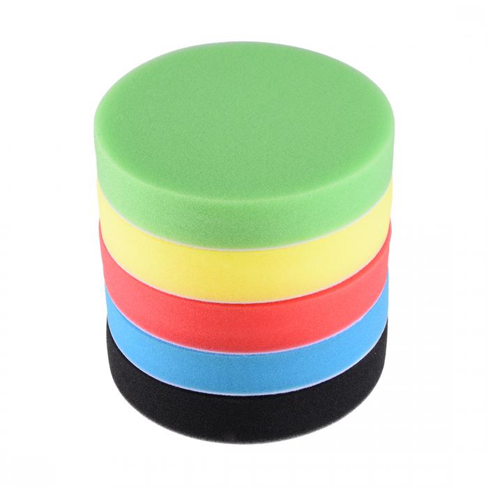 uxcell カーフォームドリル研磨パッドキット 150mm フラットスポンジパッド オートボート用 5個