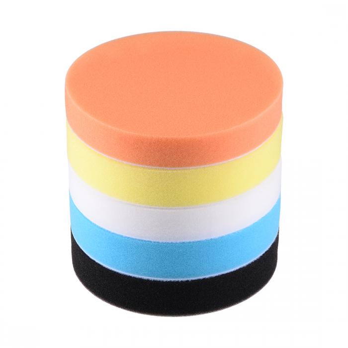 uxcell フォームドリル研磨パッドキット 150 mmスポンジパッド ワックスがけシーリング釉用 5個