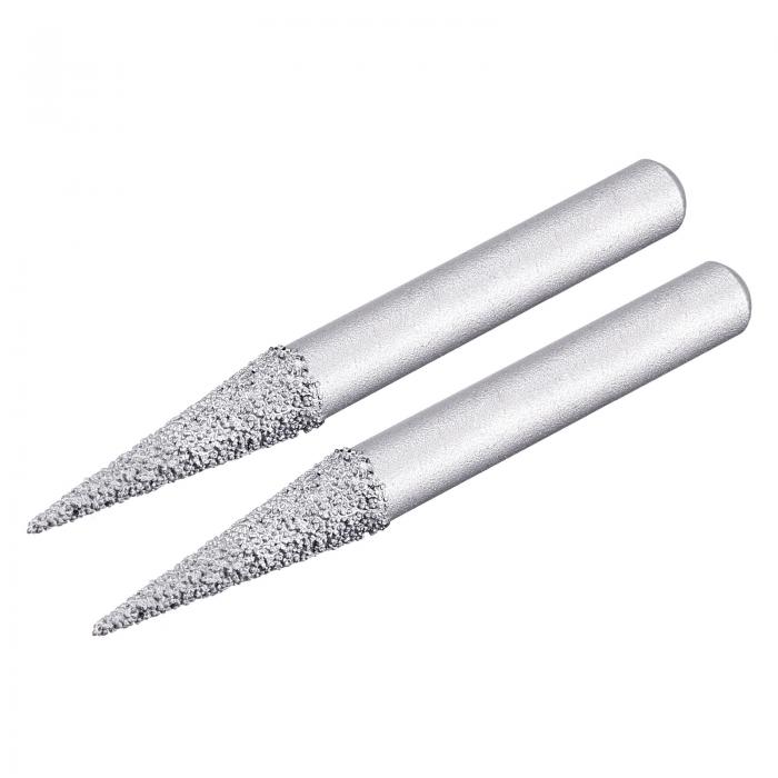 uxcell ダイヤモンドコーティング研削ビット ダイヤモンドマウントポイント 60グリット 6.5 mmブレーズ..