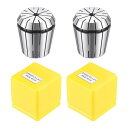 uxcell ER40スプリングコレット チャック CNC彫刻機旋盤フライス盤用 6.5 mm 2個