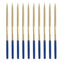 uxcell 砥石ヤスリセット チタニウムコート 5mm x 180mm 正方形ヤスリ メタル 木 石 グラス用 10個入