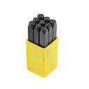 uxcell ボックス付き9個ナンバーパンチ 5mm デジタル0-9 スチールナンバーパンチセット 1セット入り