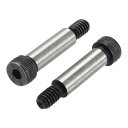 uxcell ショルダースクリューボルト 合金鋼 六角ソケットヘッド 25 mmショルダー長さ 8 mmショルダー径 1/4-20ねじ 6個