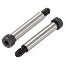 uxcell ショルダースクリューボルト 合金鋼 六角ソケットヘッド 45 mmショルダー長さ 8 mmショルダー径 1/4-20ねじ 4個