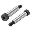 uxcell ショルダースクリューボルト 合金鋼 六角ソケットヘッド 50 mmショルダー長さ 13 mmショルダー径 3/8-16ねじ 2個
