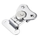 uxcell キーパートグルクランプ バタフライツイストラッチ アイアン ボディ取り付け穴の直径4 mm 41 mm x 38 mm シルバー 1.57インチ、...