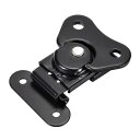 uxcell キーパートグルクランプ バタフライツイストラッチ アイアン ボディ取り付け穴の直径4 mm 41 mm x 38 mm ブラック 1.61インチ、...
