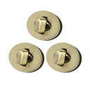 uxcell オーバル財布 ツイストロック クラッチクロージャー DIY製袋用 3セット ブラスブラス 30mm x 24mm