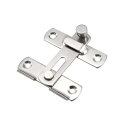 uxcell フリップドアラッチ 201ステンレス鋼 ゲートラッチ バーラッチ ハスプスライドロック 51x48 mm シルバートーン 2個
