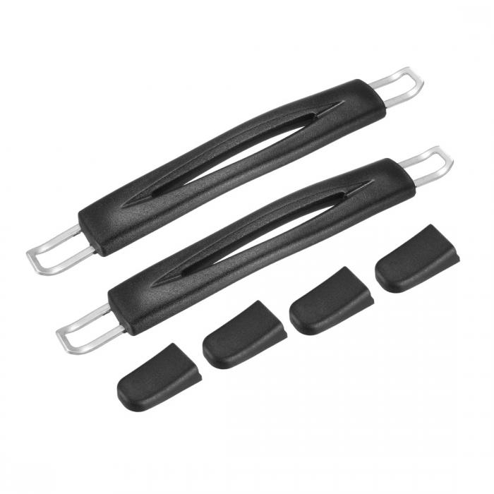 uxcell ラゲッジハンドル スーツケースハンドル ラゲッジキャリーストラップ 長さ198 mm ブラック 2個入り