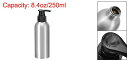 uxcell アルミポンプボトル ブラックポンプキャップ付き 空の詰め替え可能な容器 トラベルボトル キッチンとバスルーム用 250ml 2