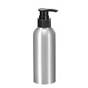 uxcell アルミポンプボトル ブラックポンプキャップ付き 空の詰め替え可能な容器 トラベルボトル キッチンとバスルーム用 250ml 1