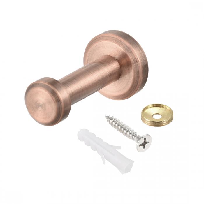 uxcell ウォールフック ローブタオルフック 壁掛けコートフック ハンガーブラシ コパトーン