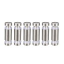 uxcell スタンドオフ ネジ 壁マウント 表示板ホルダー アクリルガラスネイル サイズ12x37 mm 6個入