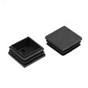 uxcell プラグエンドキャップ プラスチック 38mm x 38mm 正方形 家具 テーブル 椅子脚 4個
