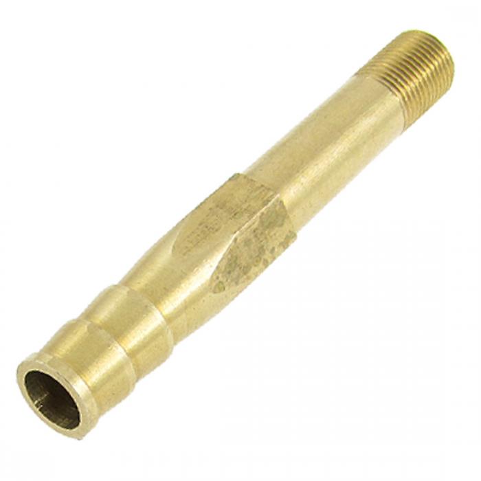 uxcell パイプ継手 パイプニップル 9mmの直径 オネジ 真鍮 パイプ オイルパイプ エアパイ ...