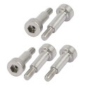 uxcell ショルダーボルト ソケットキャップヘッド 肩径4mm 肩長さ10mm ねじM3 5個入り