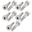 uxcell ショルダーボルト ソケットキャップヘッド 肩径5mm 肩長さ10mm ねじM4 10個入り