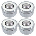 uxcell ボールトランスファー ベアリングユニット 炭素鋼 ドロップインタイプ 伝送用 8 mm 3Kg 4個