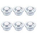 uxcell ボールトランスファー ベアリングユニット ナイロン ドロップインタイプ 伝送用 15 mm 15Kg 6個