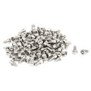 uxcell タッピングネジ 六角穴付ヘッド ニッケルメッキ M3x 6mmタイプ 100個入り