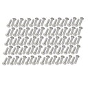 uxcell ソリッドリベット M3x12mm アルミニウム材質 シルバートーン ラウンドヘッド 100個入リ
