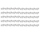 uxcell ソリッドリベット M4x8mm アルミニウム材質 シルバートーン ラウンドヘッド 100個入リ