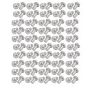 uxcell ソリッドリベット M5x8mm アルミニウム材質 シルバートーン ラウンドヘッド 100個入リ
