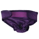 uxcell 犬オムツ 犬用 パンツ 雌 調整可能 漏れ耐性 犬の物理的なパンティー 紫の XL