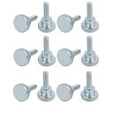 uxcell ナールサムネジ ボルト フラットヘッド カーボンスチール製 M5x16mm 12個入