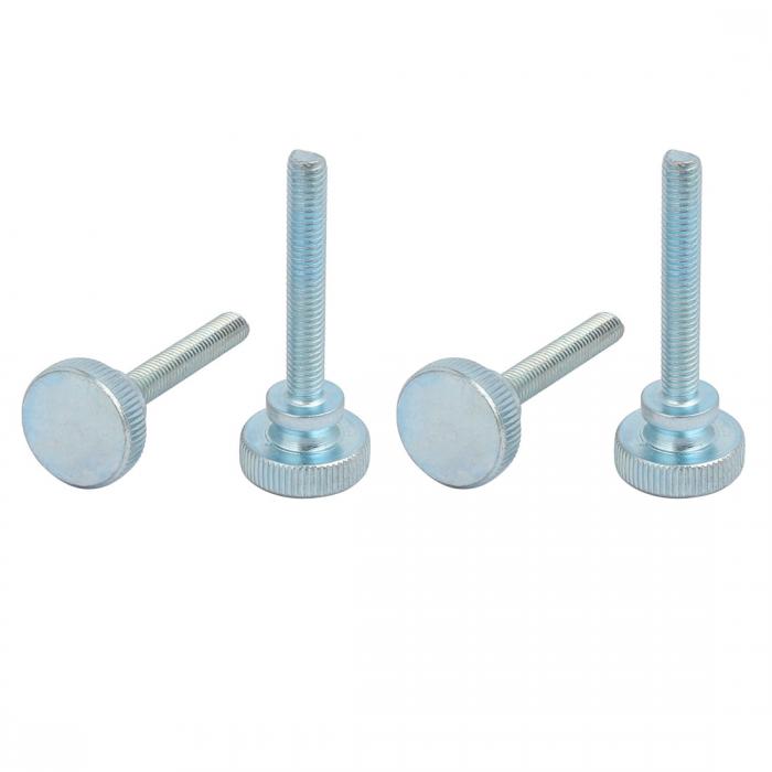 uxcell ナールサムネジ ボルト フラットヘッド カーボンスチール製 M6x40mm 4本入