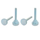 uxcell ナールサムネジ ボルト フラットヘッド カーボンスチール製 M6x40mm 4本入